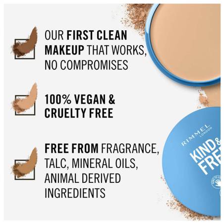 Rimmel London Kind &amp; Free Pressed Powder 01 Translucent 10g