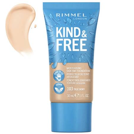 Rimmel London Kind &amp; Free Moisturising Skin Tint Foundation 103 True Ivory 30ml