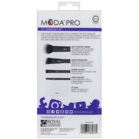 Royal &amp; Langnickel Moda Pro 5pc Everyday Black Kit