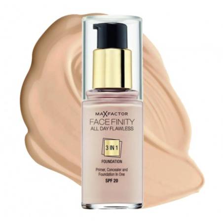 Max Factor Facefinity All Day Flawless 3 in 1 Foundation 55 Beige SPF 20 30ml