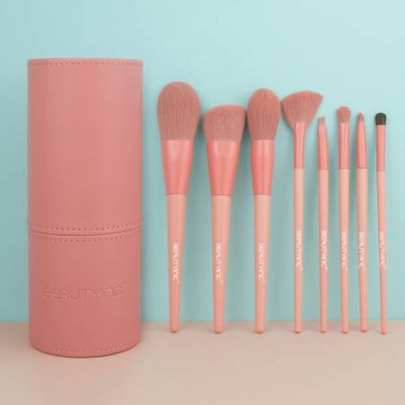 Beauty Inc. Peach Punch 8pcs Makeup Brush Set