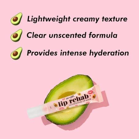 Barry M Lip Rehab Nourishing Lip Mask Avocado Clear
