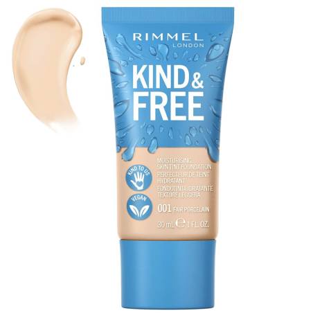 Rimmel London Kind &amp; Free Moisturising Skin Tint Foundation 001 Fair Porcelain 30ml