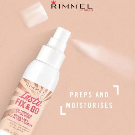 Rimmel London Insta Fix &amp; Go 2 in 1 Primer &amp; Setting Spray 100ml